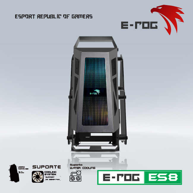 CASE VSP ESPORT REPUBLIC OF GAMERS ES8 - Black